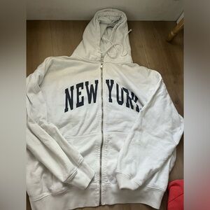New York Brandy Melville hoodie zip up